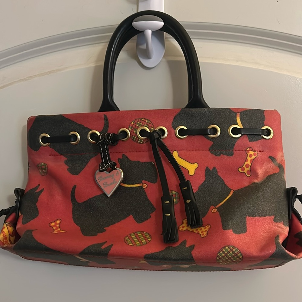 Dooney & Bourke Scottie Dog Small Satchel in Red